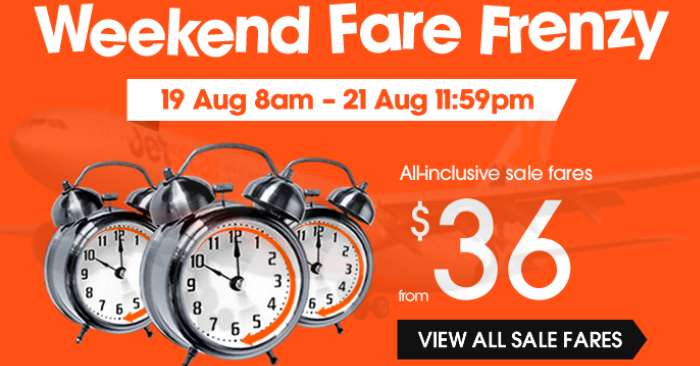 Jetstar Weekend Fare Frenzy