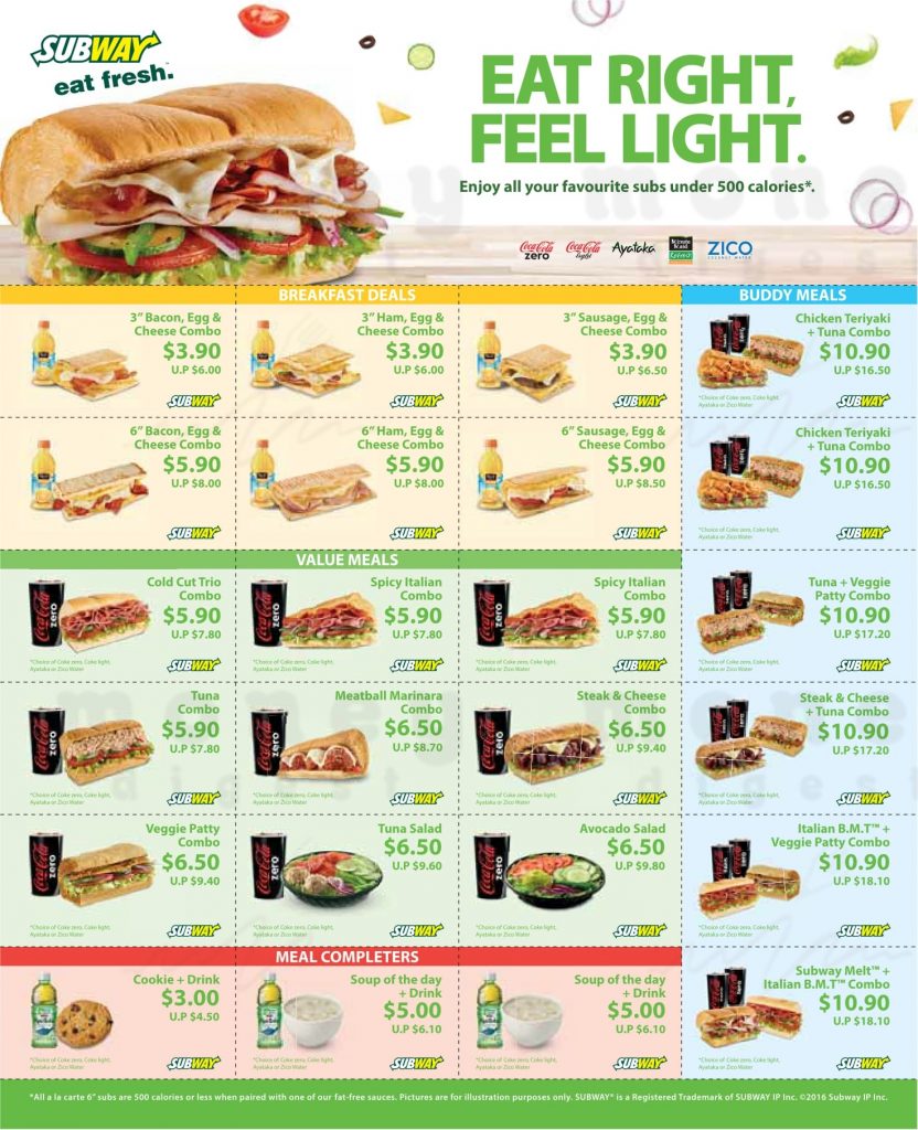 Subway releases the latest coupons to let you enjoy some great savings from 4 Nov 7 Dec 16
