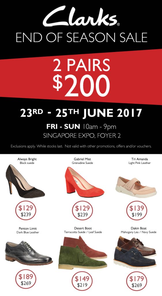 clarks end of season sale