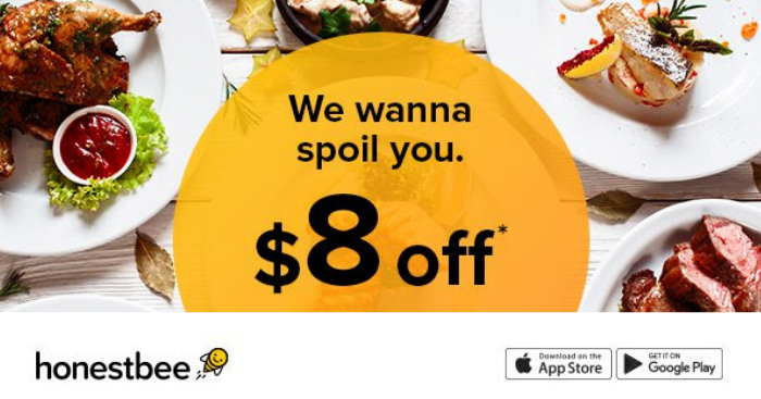 Here s 8 off your honestbee FOOD delivery orders. Valid for use