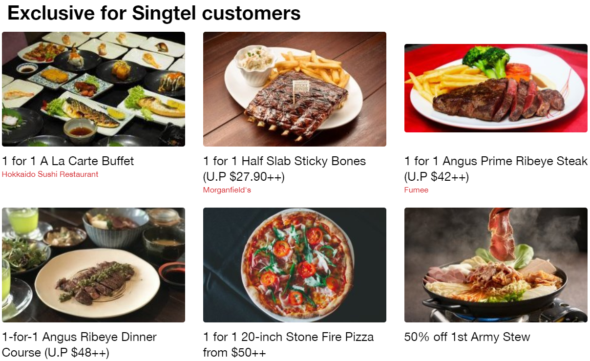 Singtel’s customers enjoy 1-for-1 dining deals at these restaurants (Feb – Mar 2018) - 1