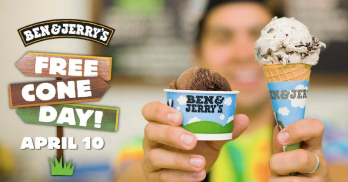 Ben & Jerry's Free Cone Day is happening on 10 April 2018 | MoneyDigest.sg
