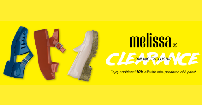 melissa shoes clearance