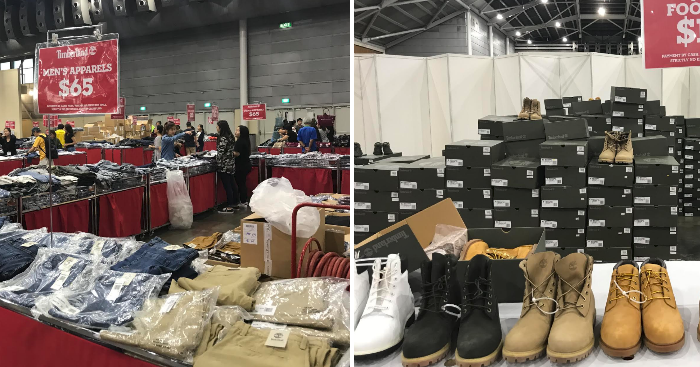 Timberland Sale at Singapore Expo