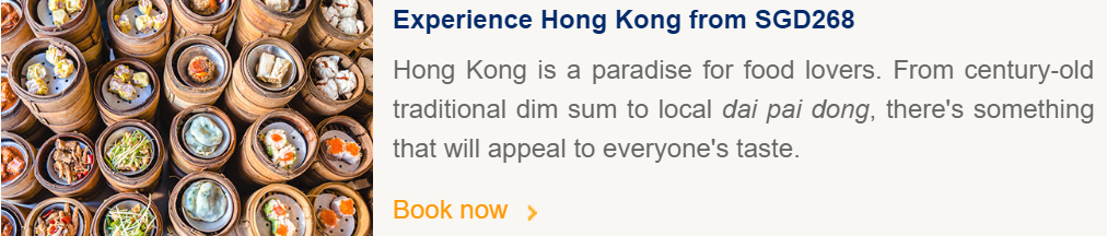 Singapore Airlines offers special fares to Hong Kong from just SGD268 all-inclusive return if you book before 18 February 2019 - 1