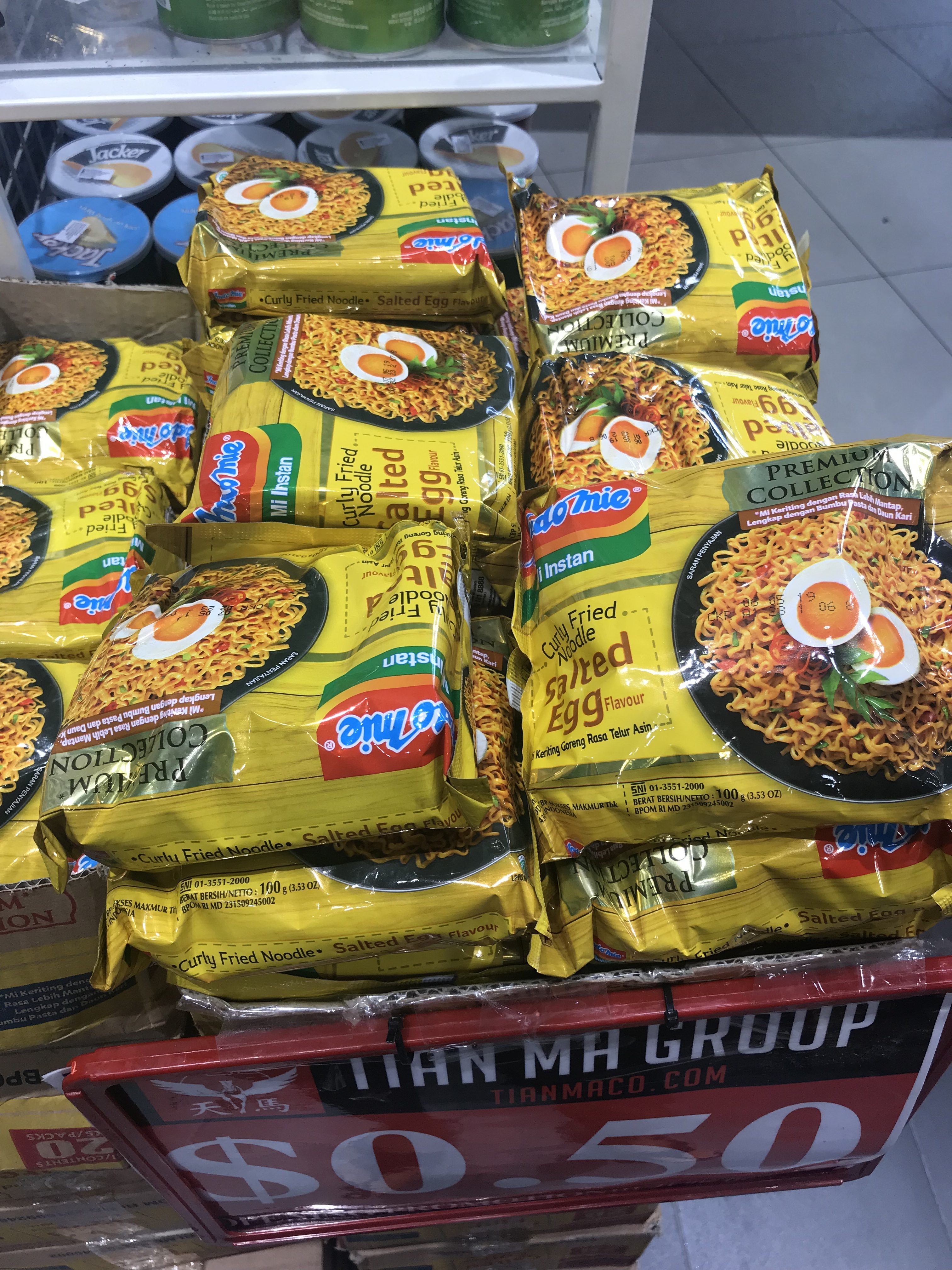 Salted Egg Indomie Spotted At Tian Ma Group Selling For Just $0.50! - 1