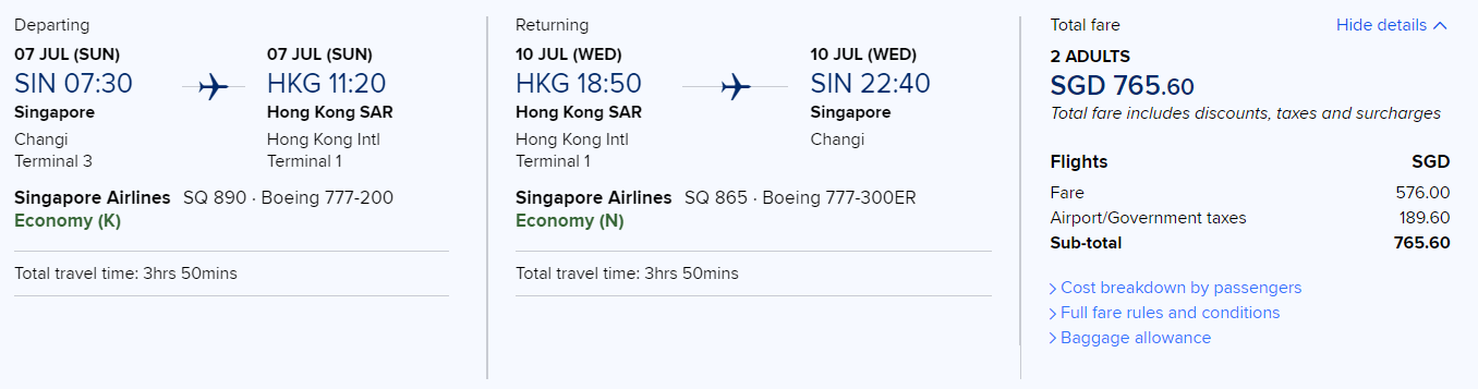 We found a way to book Singapore Airlines flights at bargain price - 4