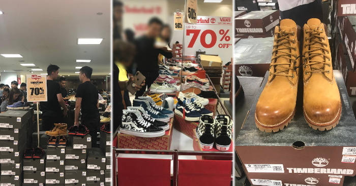 timberland takashimaya sale