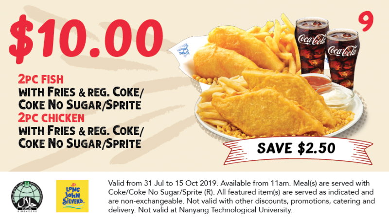 Here are the latest Long John Silver's coupons for use from 31 Jul - 15 ...