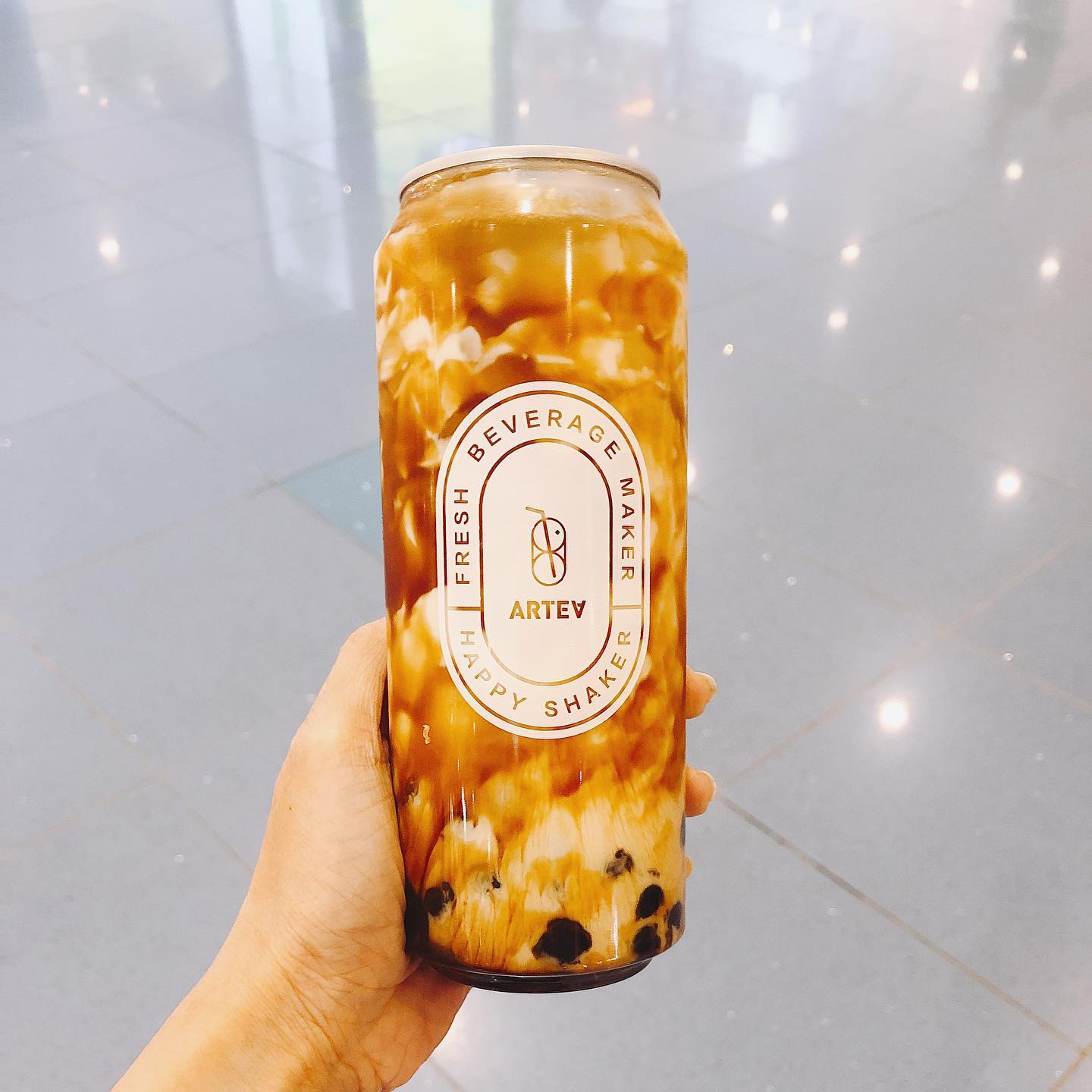 This cafe in Singapore sells Brown Sugar Bubble Milk in a can for $5.20 - 5
