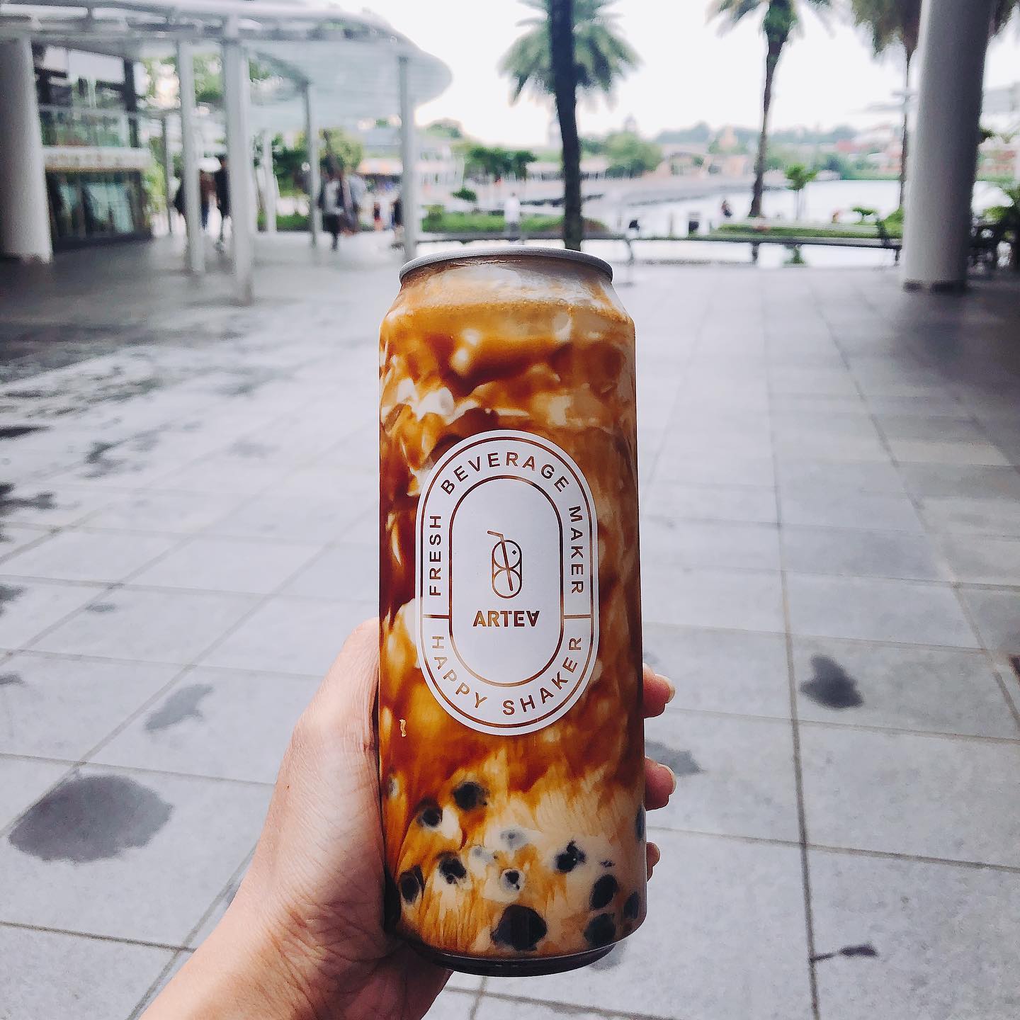 This cafe in Singapore sells Brown Sugar Bubble Milk in a can for $5.20 - 4