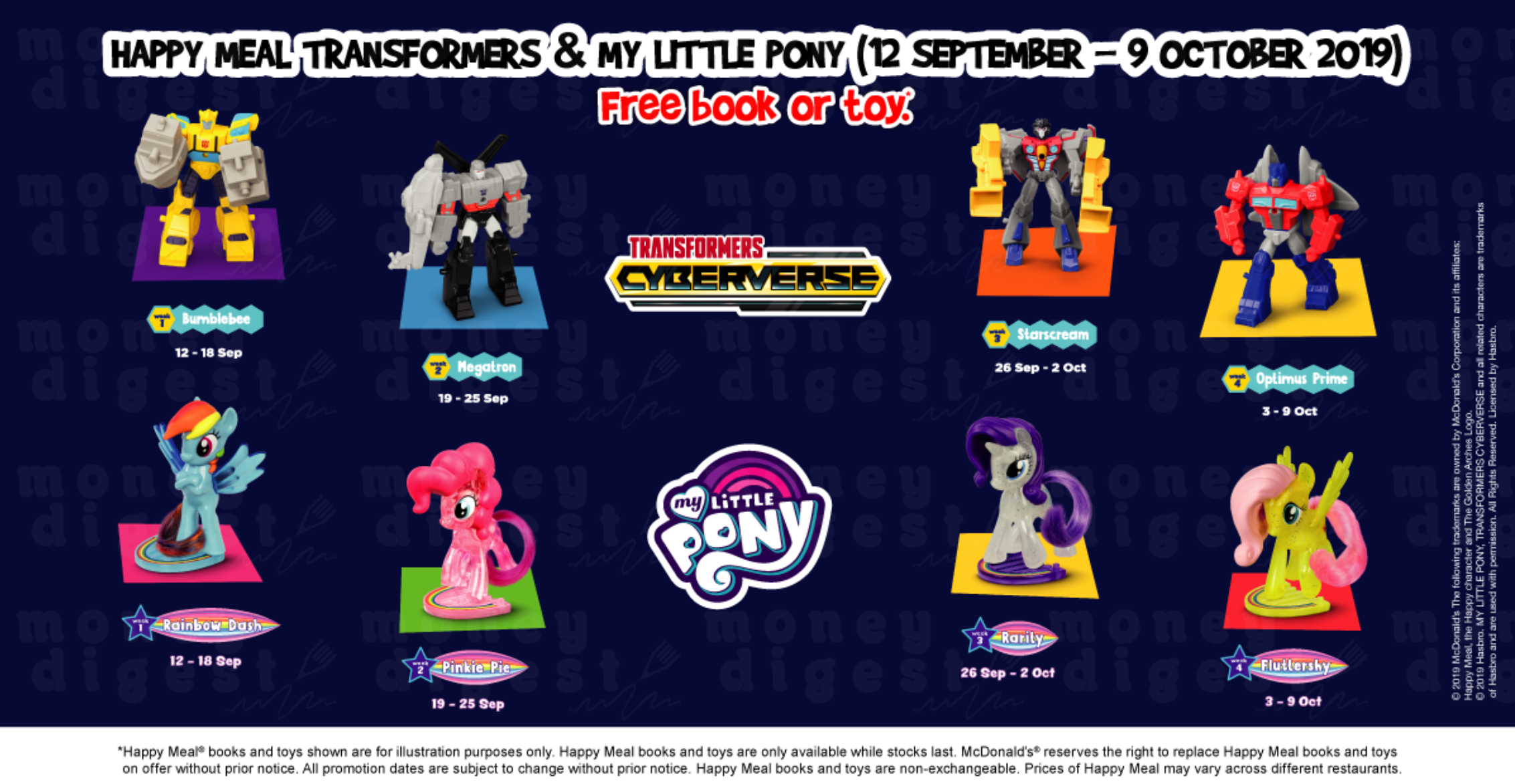 New McDonald’s Happy Meal Transformers and My Little Pony Toys to be launched from 12 Sep – 9 Oct 19 - 1