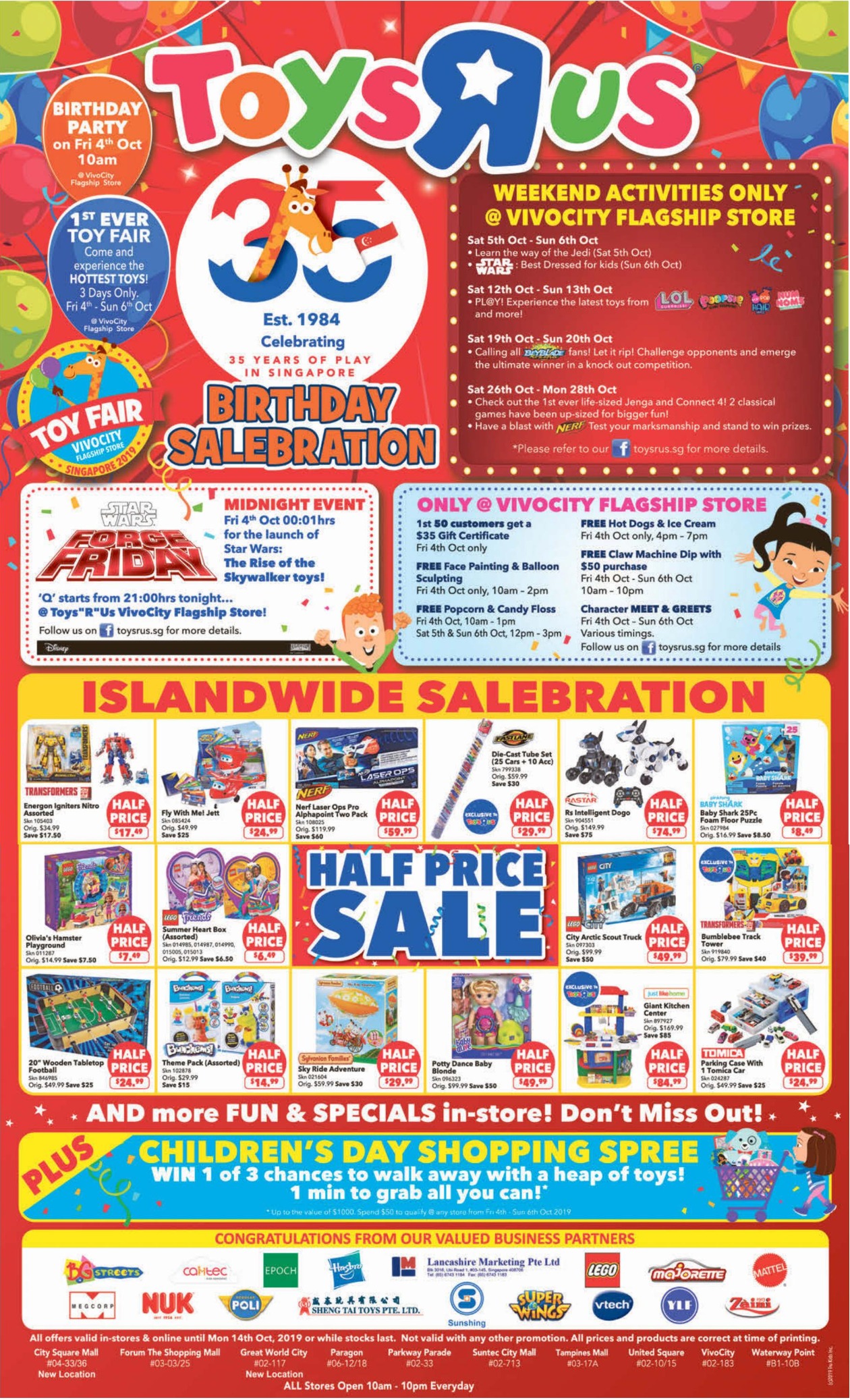 Toys "R" Us Celebrate 35th Anniversary With HALF PRICE Sale At All ...
