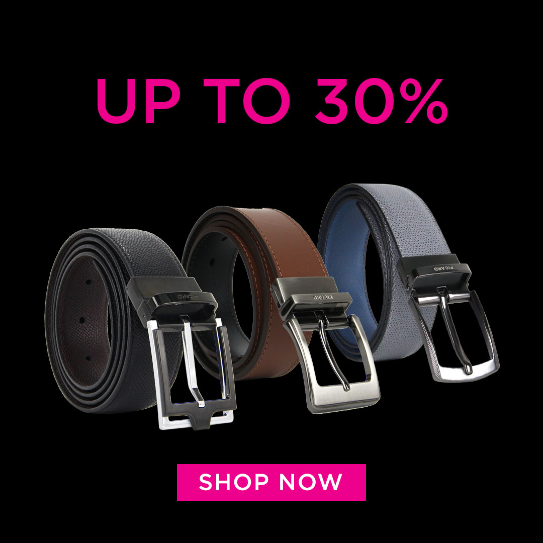 Enjoy up to 30% off Picard premium German leather belts from now until 21 October 2019. - 2