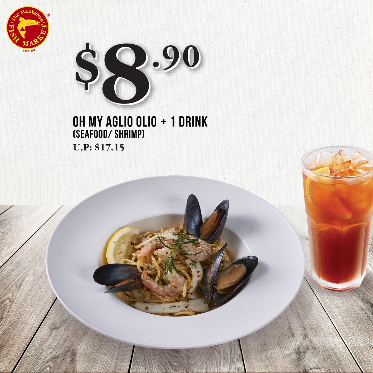 Flash these coupons from The Manhattan FISH MARKET on your mobile devices to enjoy great savings - 2