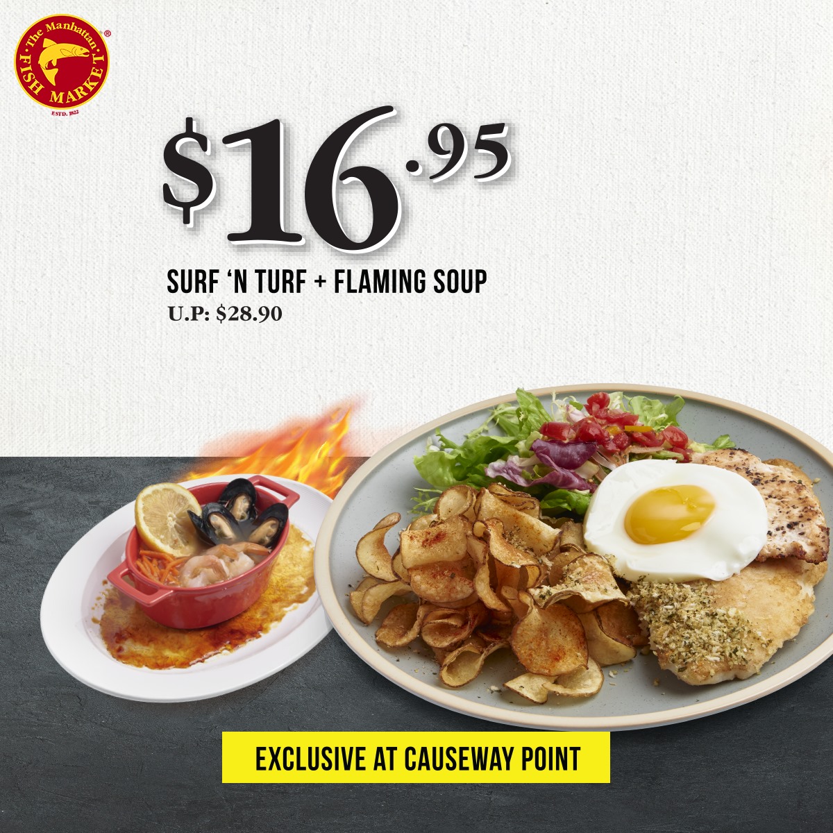 Flash these coupons from The Manhattan FISH MARKET on your mobile devices to enjoy great savings - 9