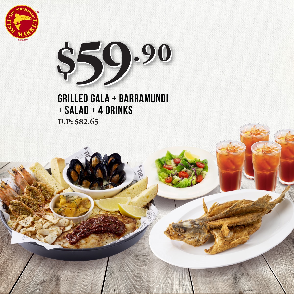 Flash these coupons from The Manhattan FISH MARKET on your mobile devices to enjoy great savings - 8