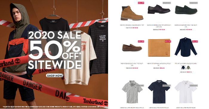 timberland 70 sale