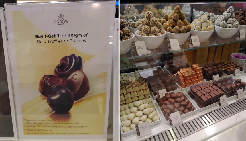 Godiva offering 1-for-1 soft serves, truffles, pralines and choc gift boxes from 28 Feb 20 - 3