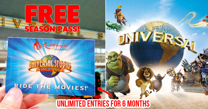 FREE Universal Studios Singapore™ Season Pass (unlimited entries for 6  months) with every purchase of One-Day Ticket at S$81 
