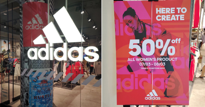 adidas offering 50% off all Women's Product on 7 \u0026 8 Mar 20 | MoneyDigest.sg