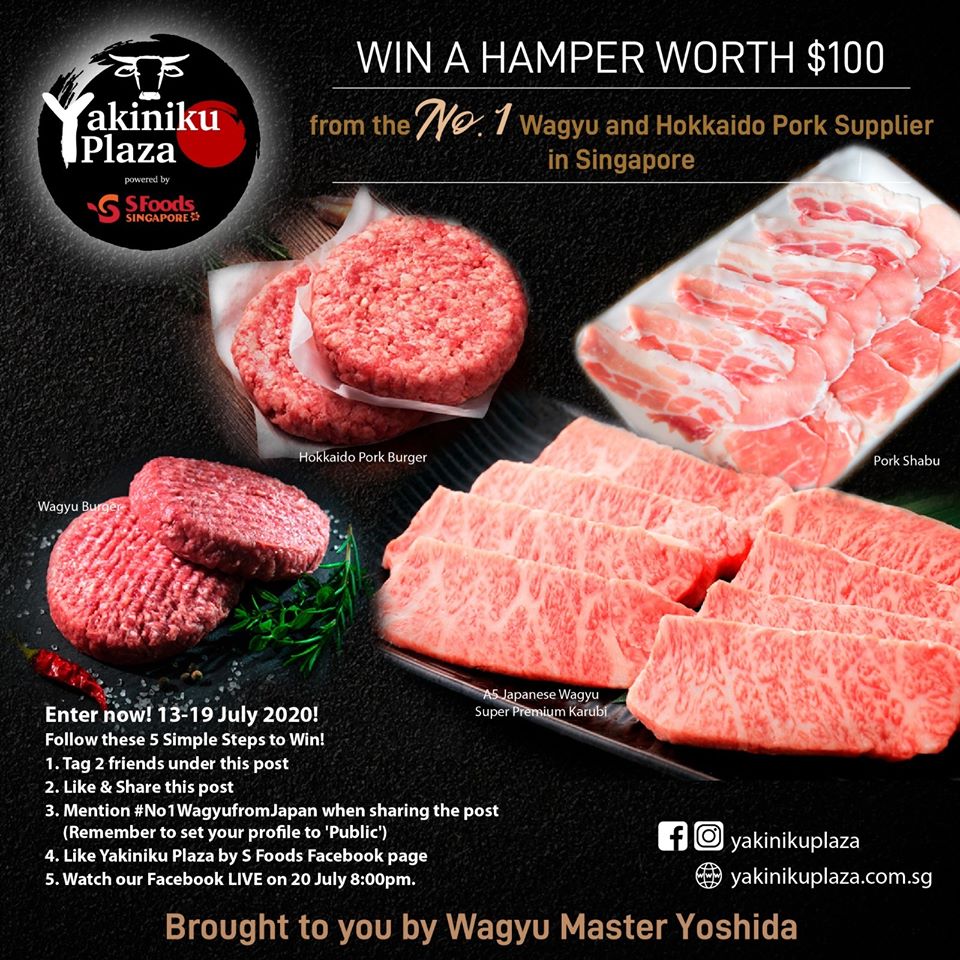 Win a $100 meat platter from Yakiniku Plaza by SFoods