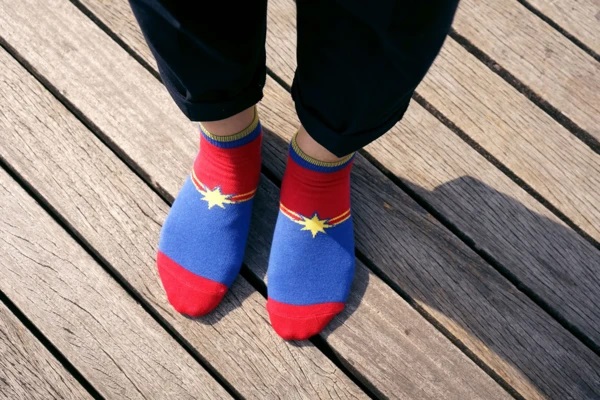 Carol Captain Marvel socks