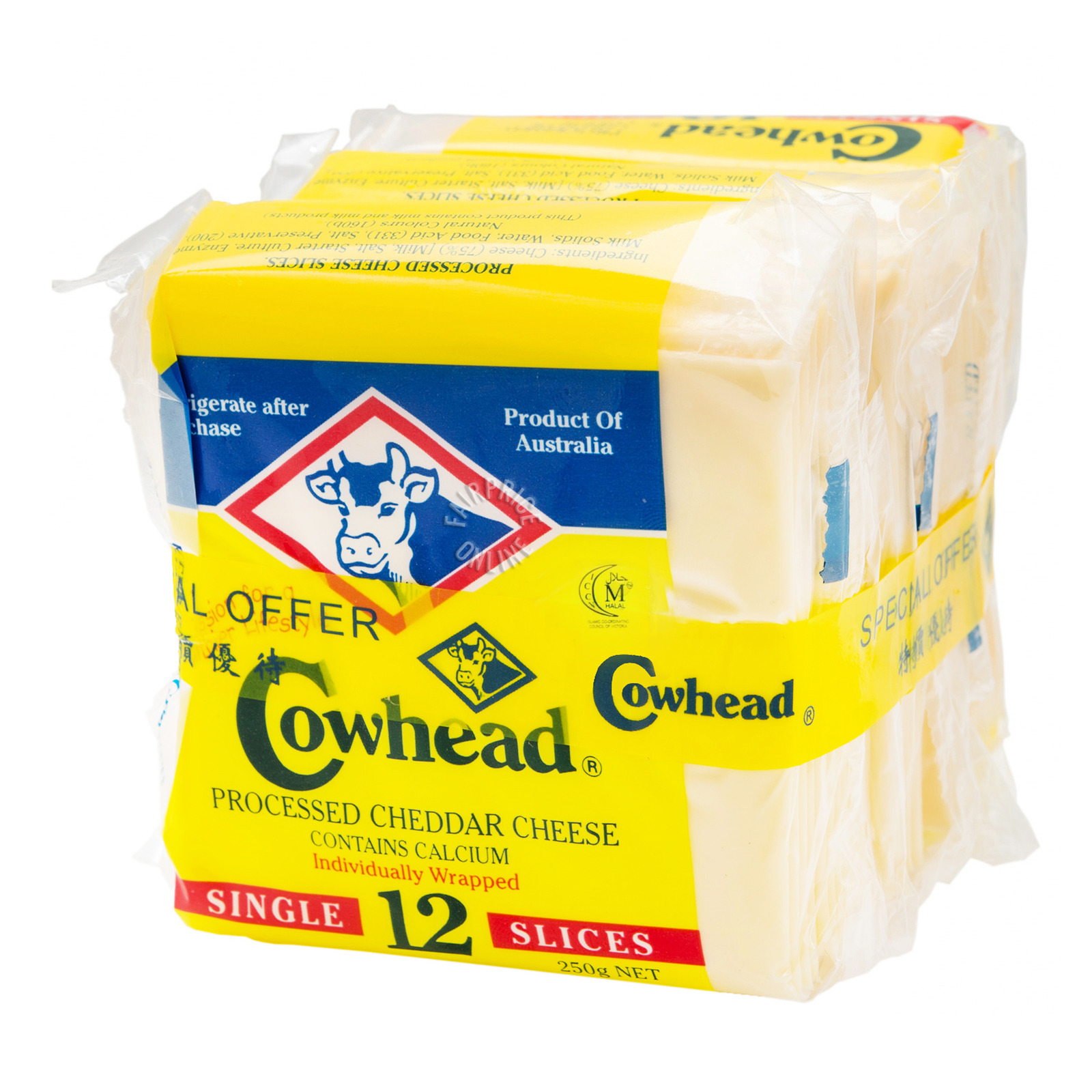 Cowhead Cheese Slices - Cheddar