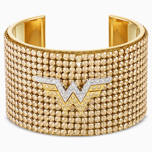 FIT WONDER WOMAN CUFF, GOLD TONE, MIXED METAL FINISH