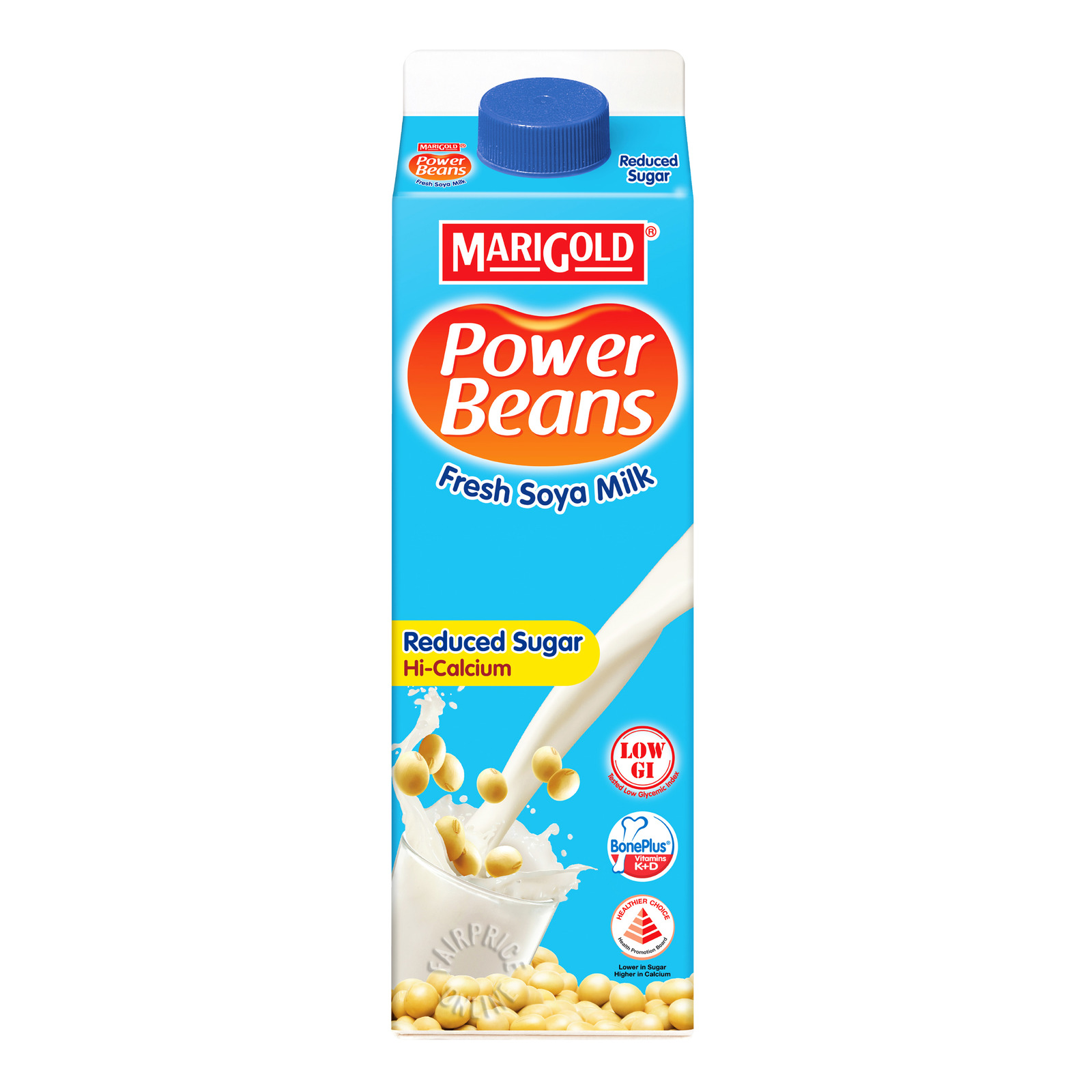 Marigold Power Beans Fresh Soya Milk - Reduced Sugar