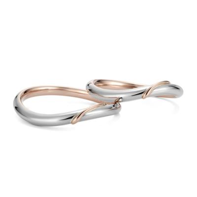 Mew pair ring ladies platinium x K18 rose gold