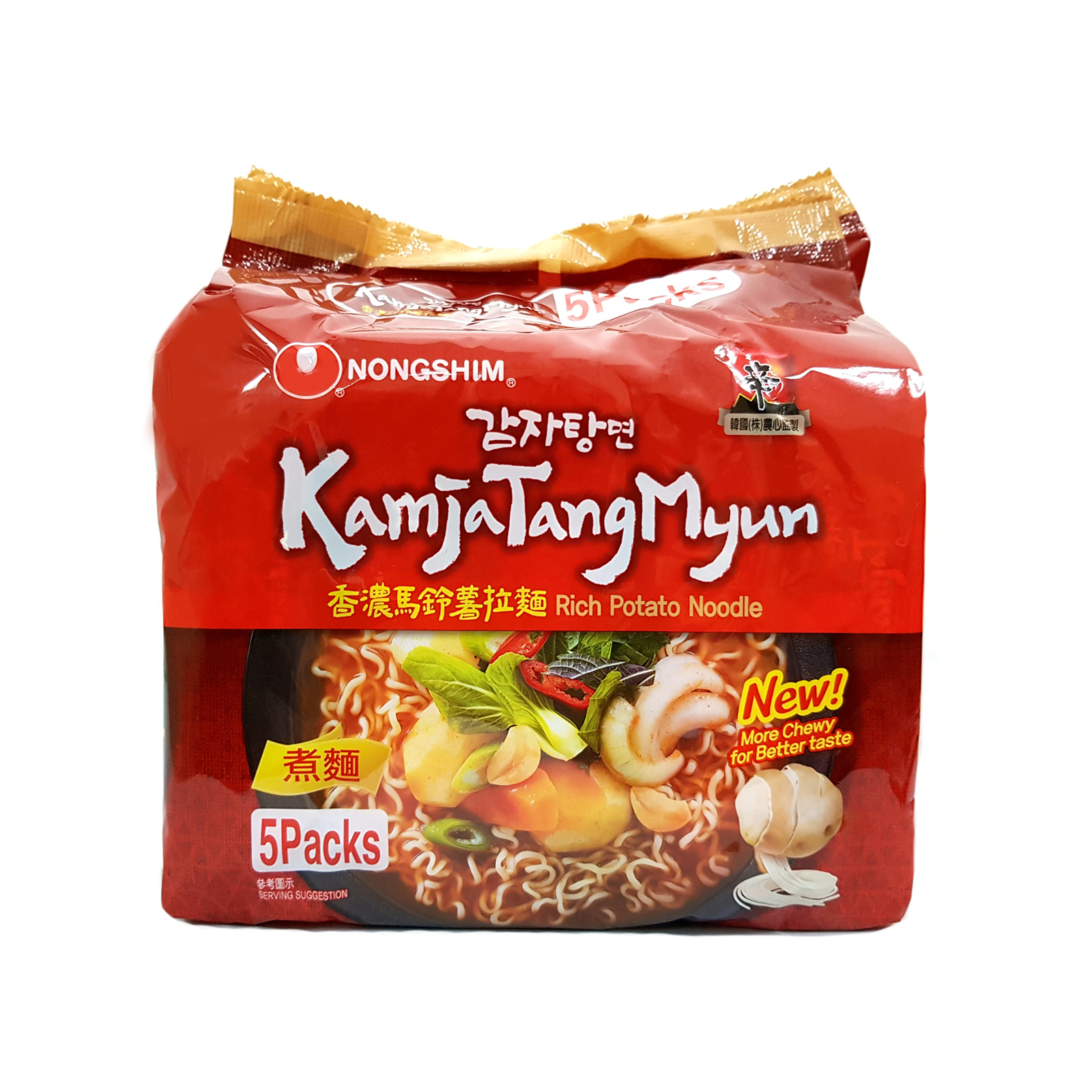 NONG SHIM KamjaTangMyun Rich Potato Instant Noodles