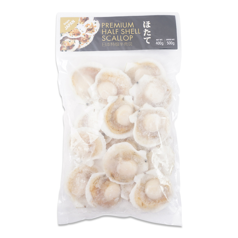 Premium Half Shell Scallop 400g