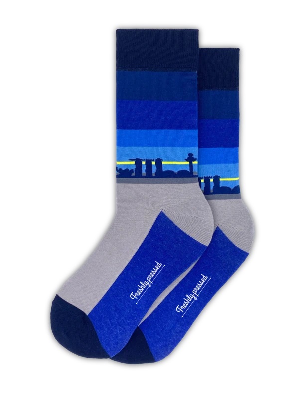 Singapore Skyline Socks