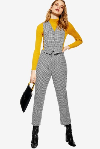 TOPSHOP Dogstooth Jumpsuit