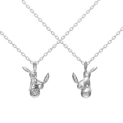 Umbreon & Pokéball necklace silver