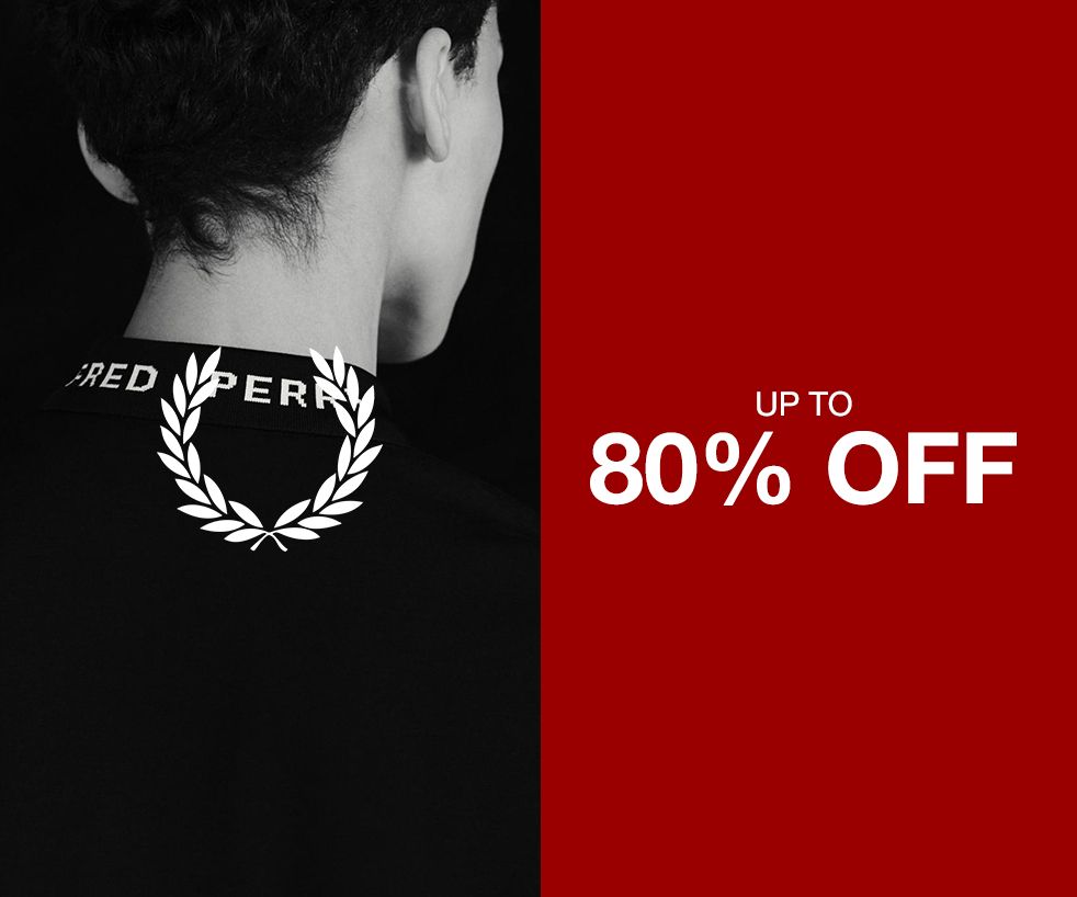 Up to 80% off at Fred Perry Outlet Shop