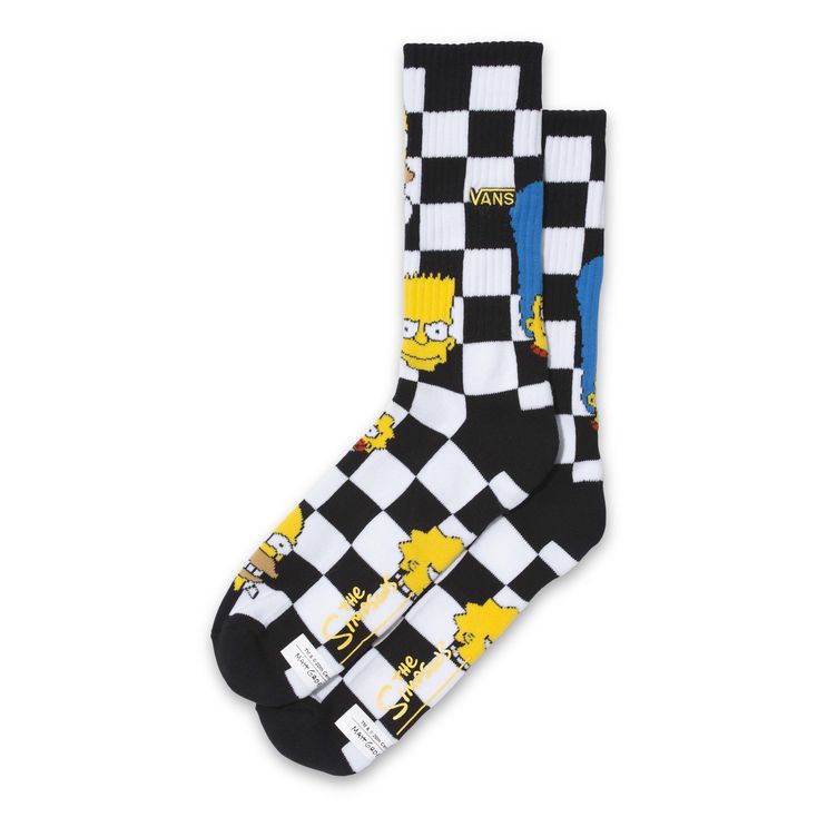 VANS X THE SIMPSONS MENS CREW SOCKS