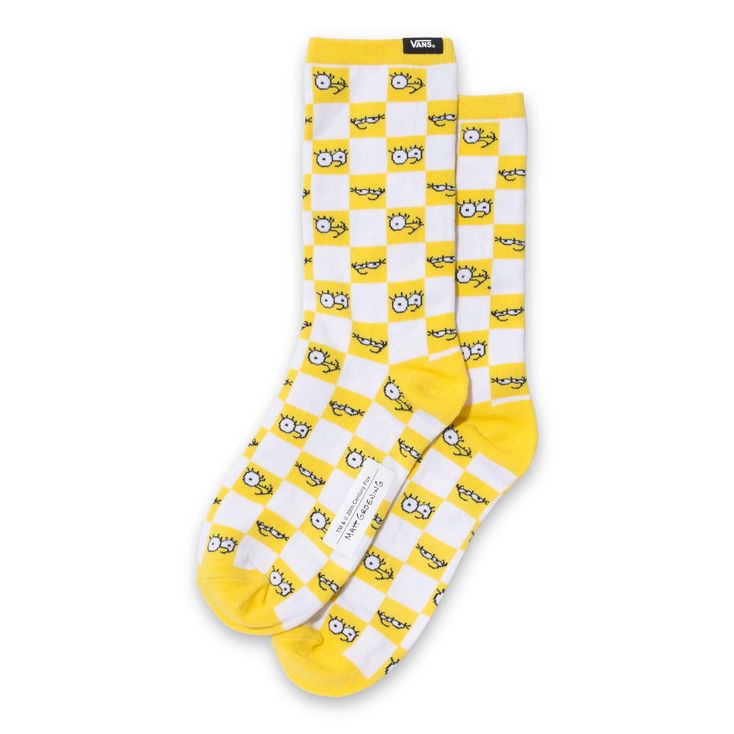 VANS X THE SIMPSONS WOMENS CHECK EYES SOCKS