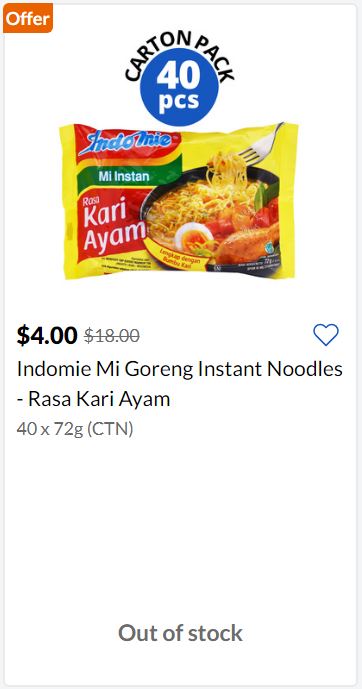 FairPrice selling Indomie Mi Goreng at $4 per carton (40s) till 31 Aug 20 - 3