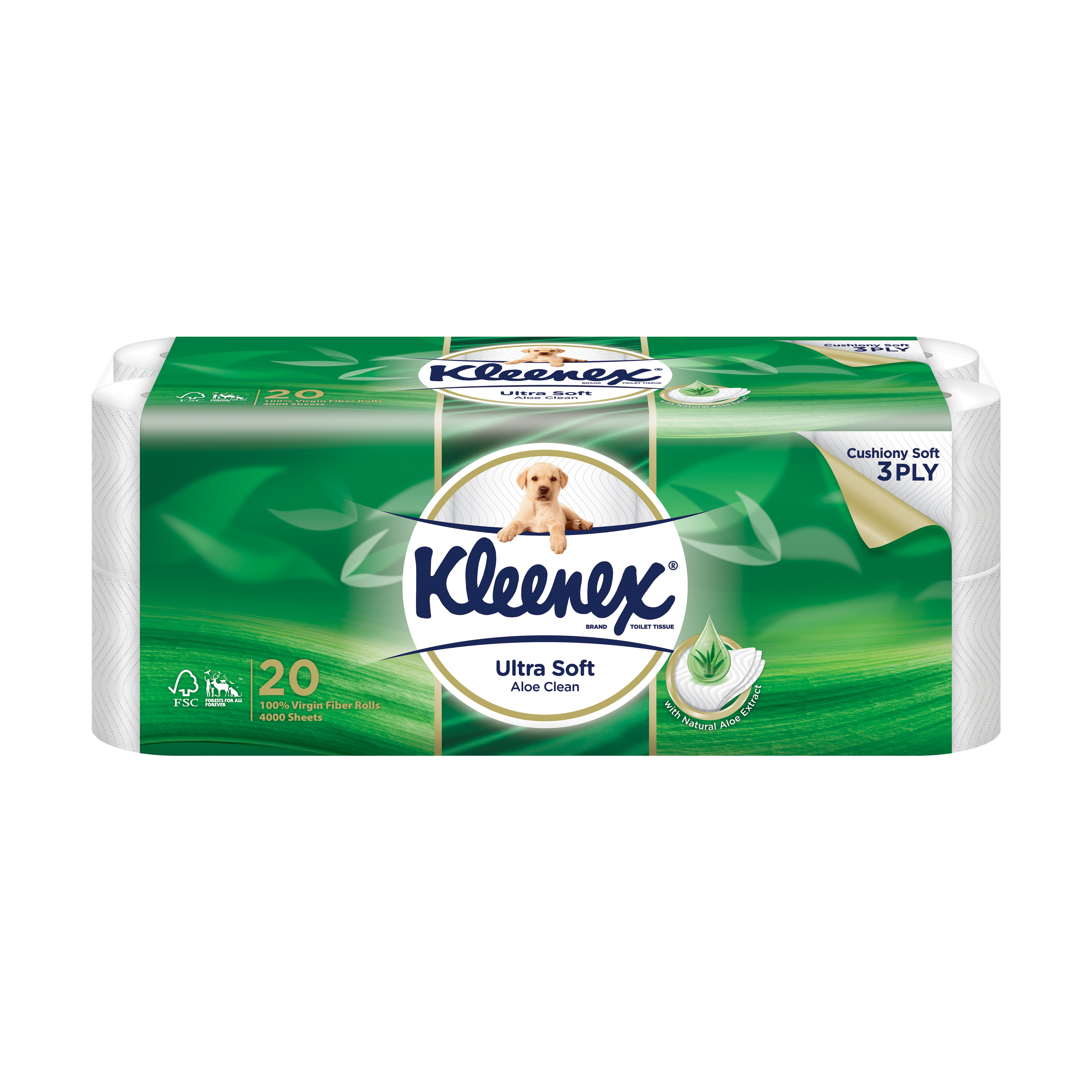 3 Ply Ultrasoft Aloe Vera Toilet Rolls 20s