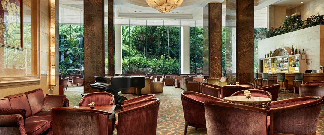 Furama RiverFront Waterfall Lounge with piano