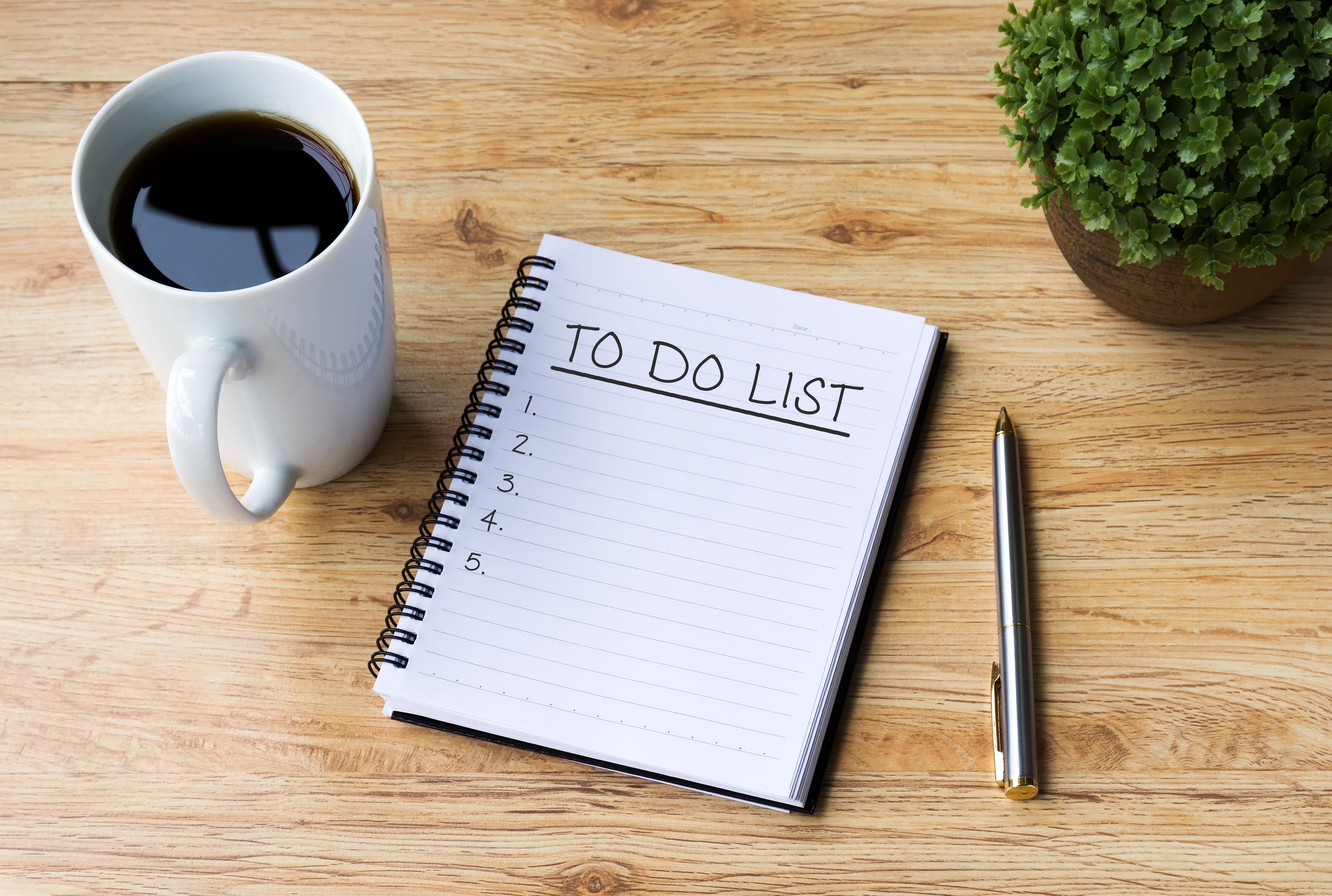 write a to-do list