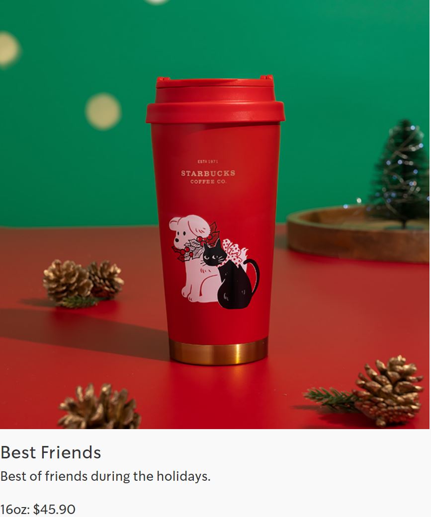 Starbucks launching new Christmas cups and tumblers from 2 November 20 - 1