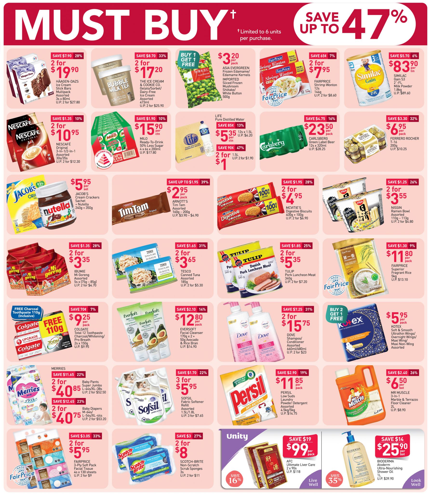 FairPrice must-buy items from now till 14 October 2020