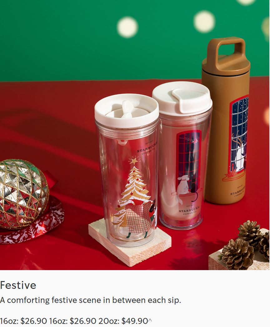 Starbucks launching new Christmas cups and tumblers from 2 November 20 - 11