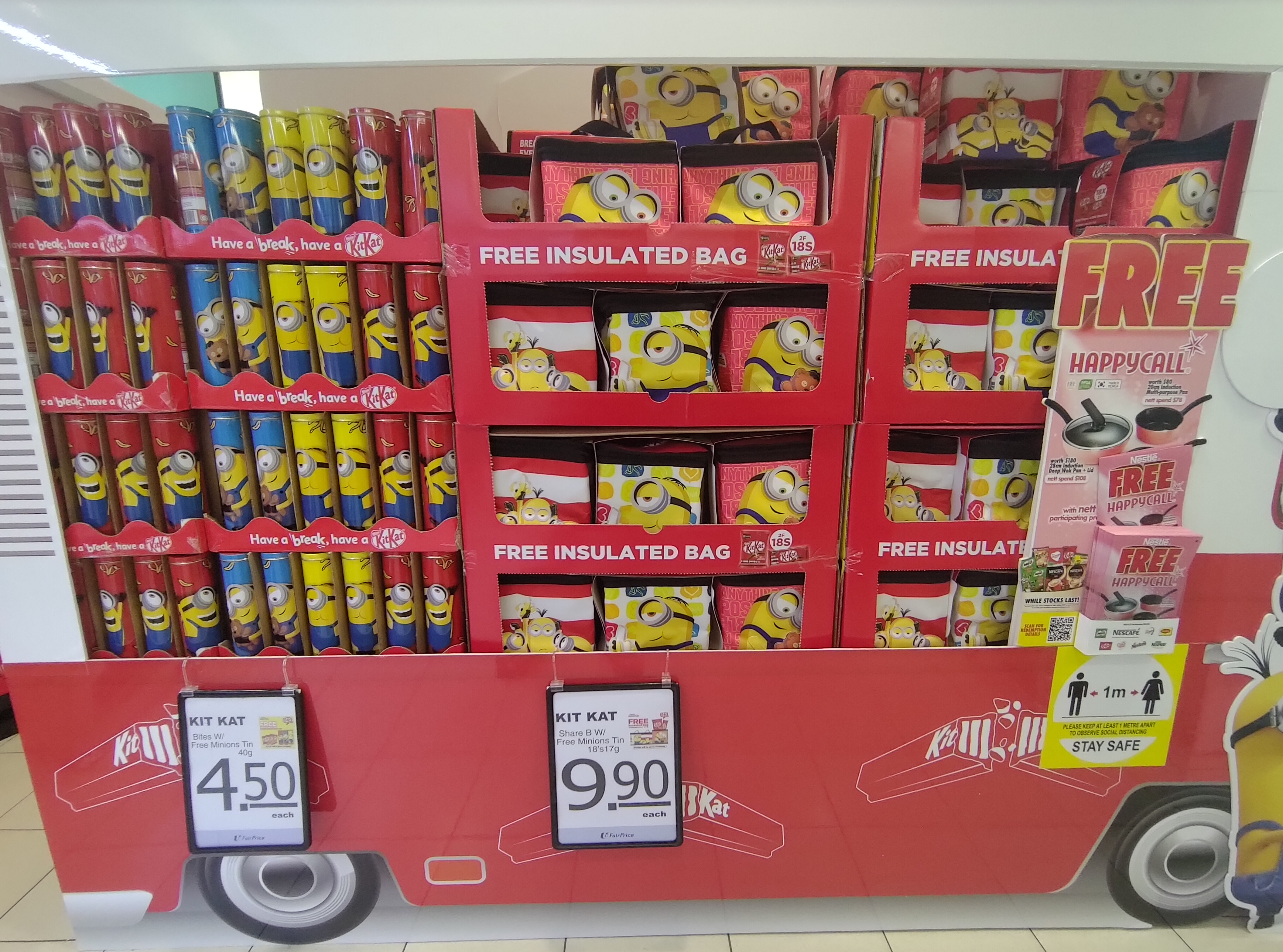 Free Limited Edition Minion Cooler Bag when you purchase Kit Kat at FairPrice - 1