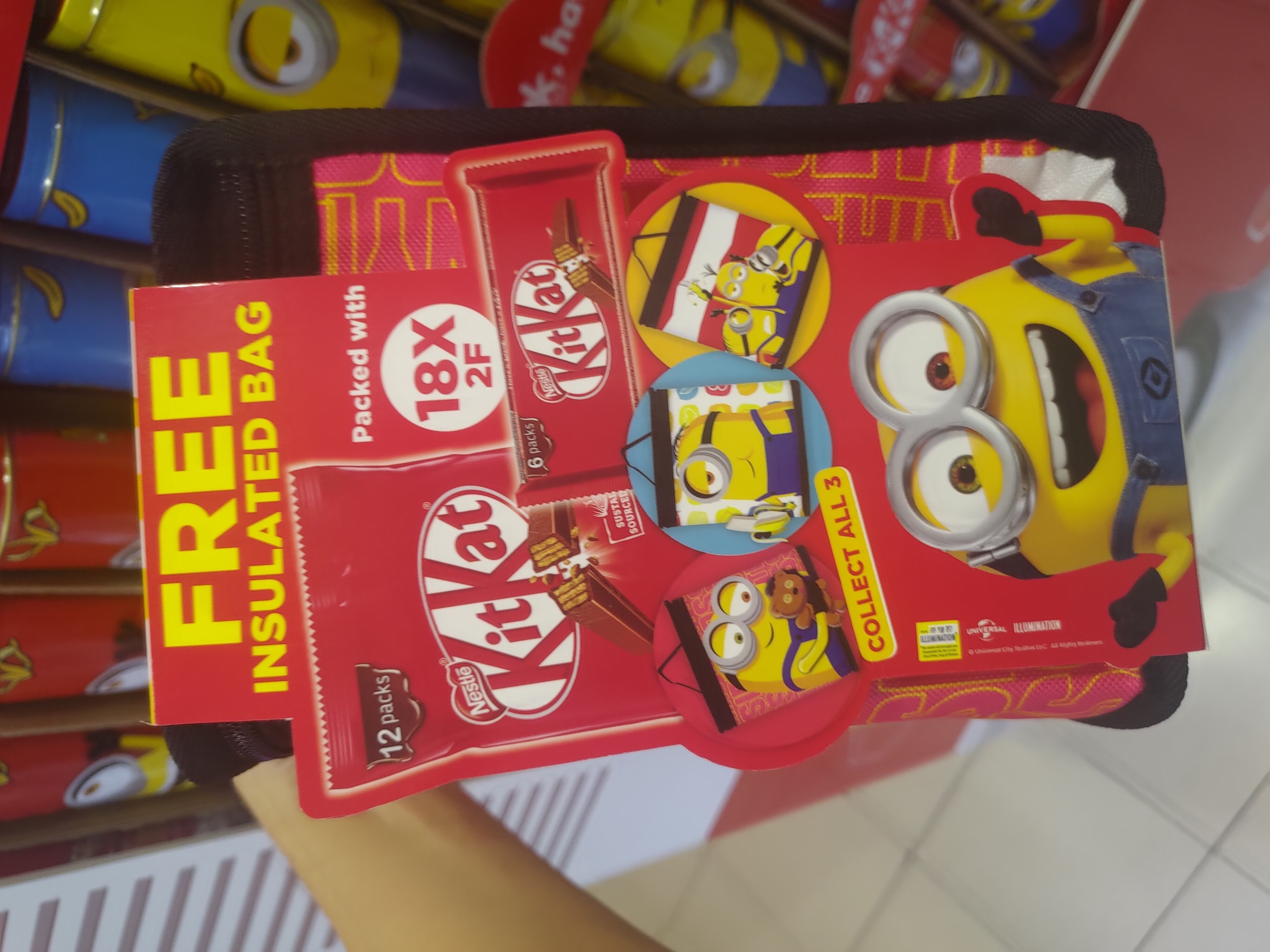 Free Limited Edition Minion Cooler Bag when you purchase Kit Kat at FairPrice - 9