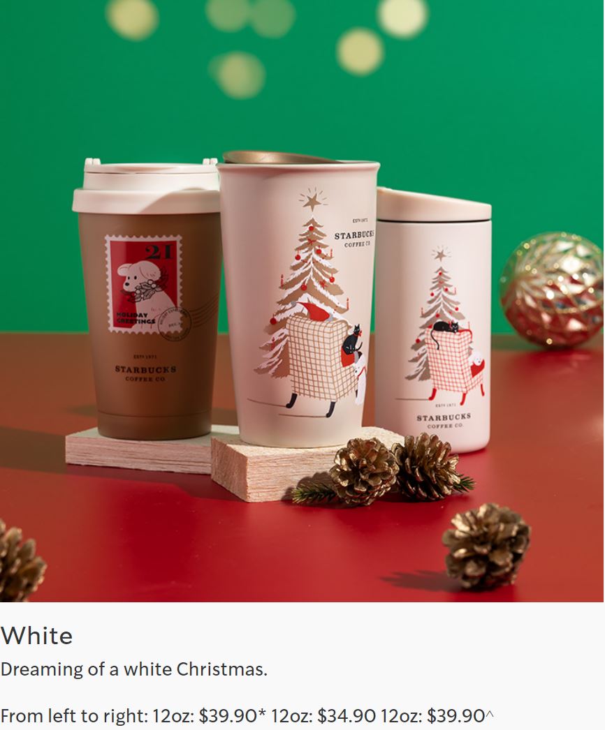 Starbucks launching new Christmas cups and tumblers from 2 November 20 - 14
