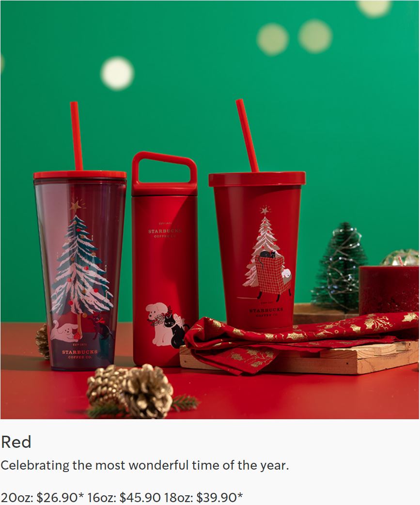 Starbucks launching new Christmas cups and tumblers from 2 November 20 - 4